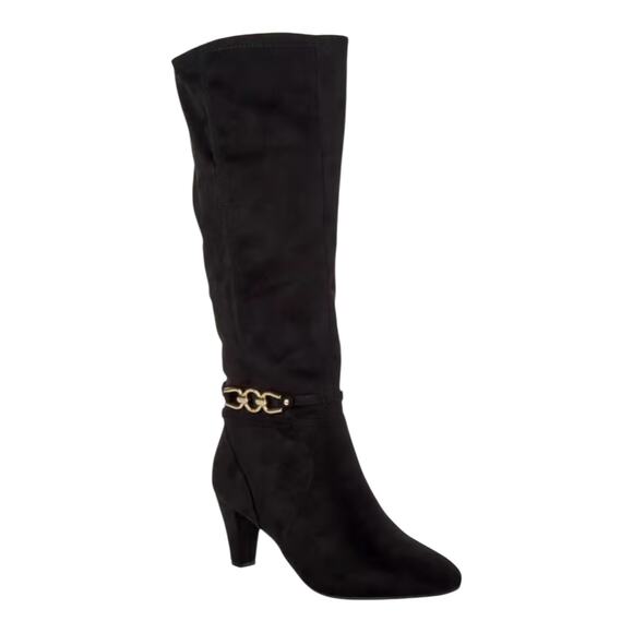 Jones New York Women's Helio Ankle Ornament Knee High Dress Boots Black Size 7 - Picture 1 of 4